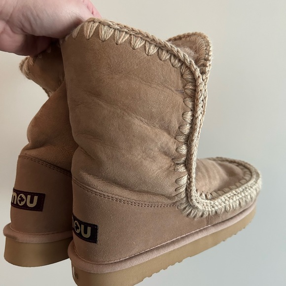 Mou Eskino 24 Sheepskin Suede Boots - Picture 4 of 9